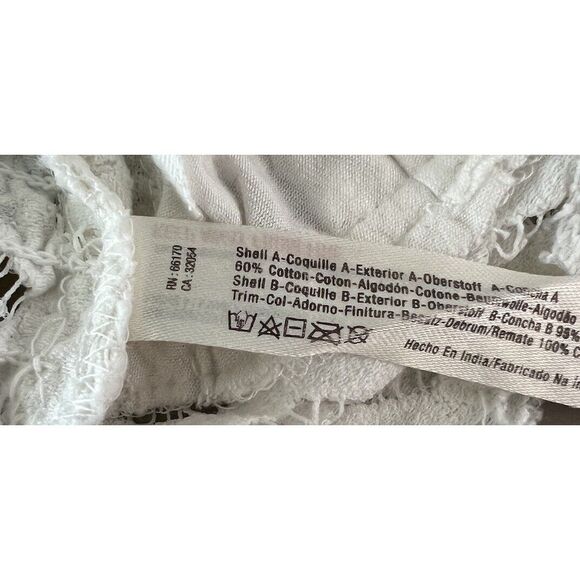 Free People Adella Bralette Sz Small Set Of 2 White & Black. NWOT Display Models - Picture 5 of 16